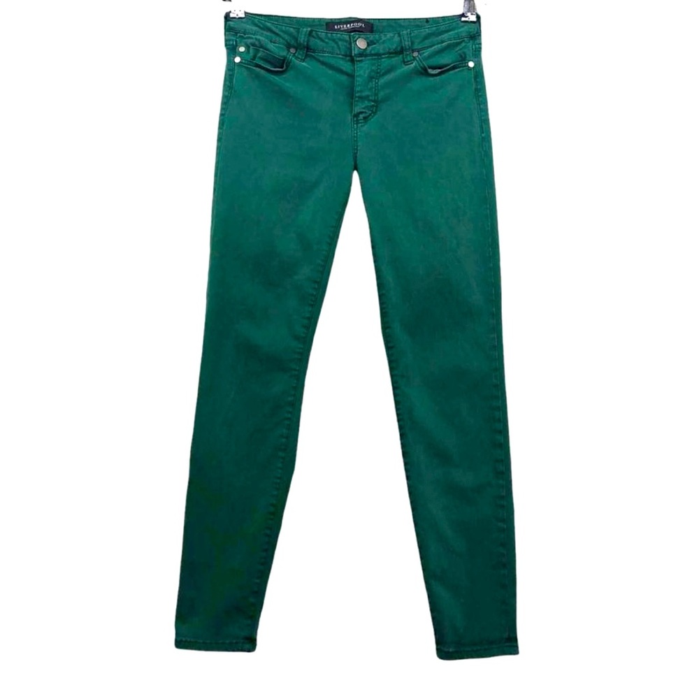 Liverpool Size 4/27 ankle skinny jeans in Green